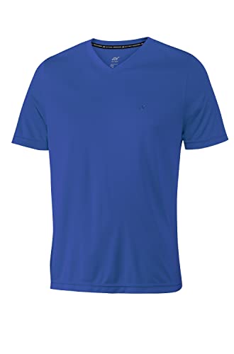 Joy Sportswear Herren-T-Shirt Andre, modisches Sportshirt im Kurzarm-Stil mit V-Ausschnitt ideal geeignet für das Fitnessstudio und alle Sportarten 50, Crown Blue Melange von Joy Sportswear