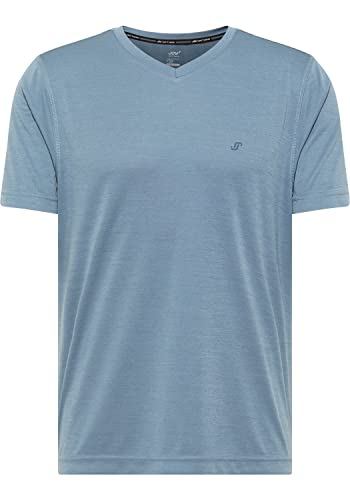 Joy Sportswear Herren-T-Shirt Andre, modisches Sportshirt im Kurzarm-Stil mit V-Ausschnitt ideal geeignet für das Fitnessstudio und alle Sportarten 52, Blue Dusk Melange von Joy Sportswear