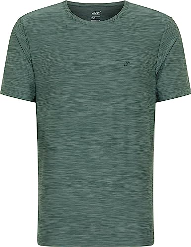 Joy Sportswear Vitus Herren-Sportshirt mit Rundhalsausschnitt und normaler Passform, Kurzarm-Shirt für Sport und Freizeit 52, Beryl Green Melange von Joy Sportswear