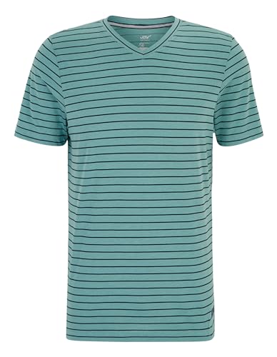 Joy Sportswear Sport-T-Shirt für Herren Janosch mit sehr gutem Tragegefühl 46, Lake Green Stripes von Joy Sportswear