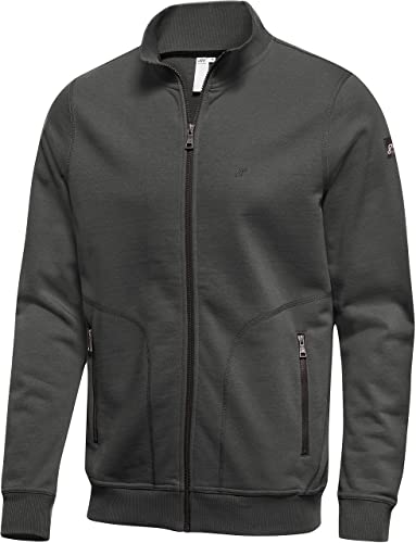 Joy Sportswear Karsten Herren-Jacke für Sport oder Freizeit, Bequeme Trainings- und Sweat-Zip-Jacke in der Langarm-Version, ideal für Fitnessworkouts 54, Basalt Melange von Joy Sportswear