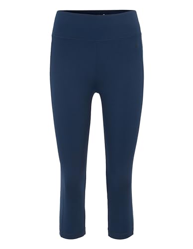 Joy Sportswear Nadine 3/4-Hose für Damen mit kurzem Bein, hochwertige Dreiviertel-Sporthose aus strapazierfähigem Material mit Shaping Effekt Normalgröße, 34, Marine von Joy Sportswear