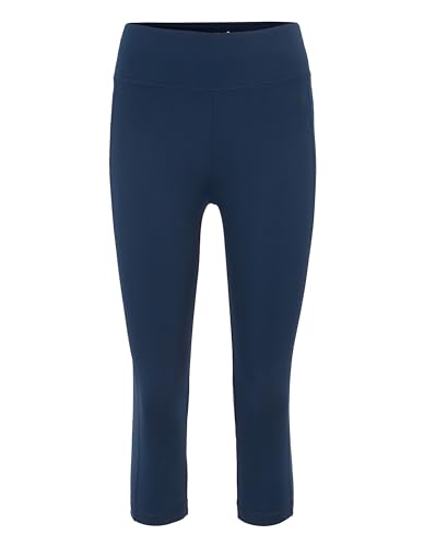 Joy Sportswear Nadine 3/4-Hose für Damen mit kurzem Bein, hochwertige Dreiviertel-Sporthose aus strapazierfähigem Material mit Shaping Effekt Normalgröße, 38, Marine von Joy Sportswear