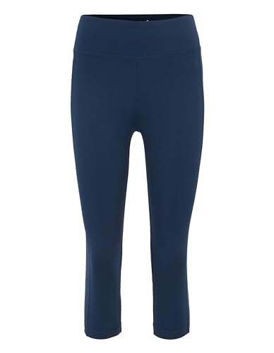 Joy Sportswear Nadine 3/4-Hose für Damen mit kurzem Bein, hochwertige Dreiviertel-Sporthose aus strapazierfähigem Material mit Shaping Effekt Normalgröße, 38, Marine von Joy Sportswear