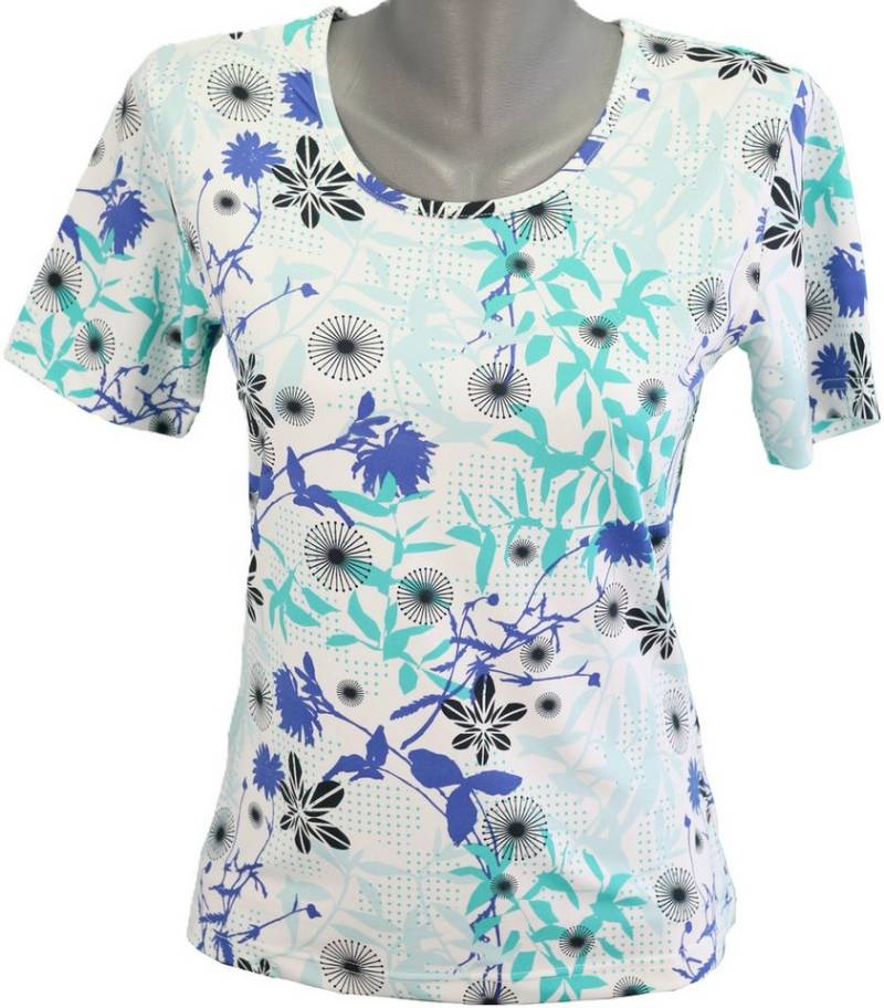 Joy Sportswear T-Shirt Damen Kurzarmshirt Anila mit Allover-Print Print und Ausschnitt Ton in Ton von Joy Sportswear