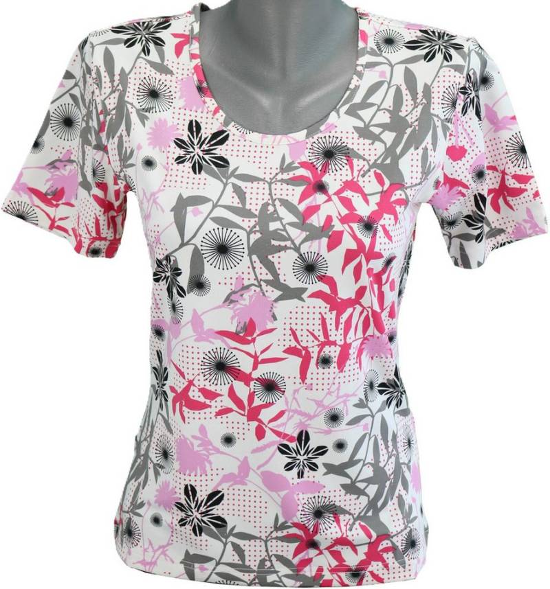 Joy Sportswear T-Shirt Damen Kurzarmshirt Anila mit Allover-Print Print und Ausschnitt Ton in Ton von Joy Sportswear