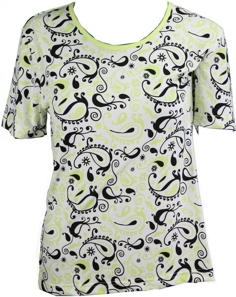 Joy Sportswear T-Shirt Kurzarm Damenshirt Whitney mit Allover-Print Print und Ausschnitt Ton in Ton von Joy Sportswear