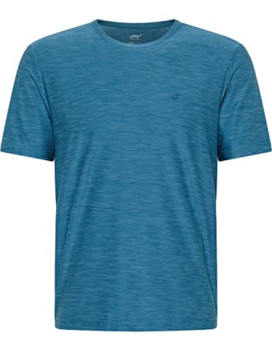 Joy Sportswear Vitus Herren-Sportshirt mit Rundhalsausschnitt und normaler Passform, Kurzarm-Shirt für Sport und Freizeit 46, metallic Blue Melange von Joy Sportswear