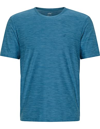 Joy Sportswear Vitus Herren-Sportshirt mit Rundhalsausschnitt und normaler Passform, Kurzarm-Shirt für Sport und Freizeit 52, metallic Blue Melange von Joy Sportswear