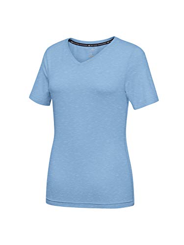 Joy Sportswear Zamira T-Shirt für Damen aus atmungsaktivem Elasthan, Hochwertiges Sportshirt im Kurzarm-Schnitt mit elegantem V-Ausschnitt 40, Ice Blue Melange Joy Sportswear Zamira T-Shirt für Damen aus atmungsaktivem Elasthan, Hochwertiges Sportshirt im Kurzarm-Schnitt mit elegantem V-Ausschnitt 40, Ice Blue Melange von Joy Sportswear
