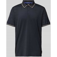 Joy Poloshirt mit Label-Print in Anthrazit, Größe 48 von Joy