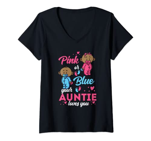 Damen Gender Reveal Outfit – Bewahrer des Geschlechts T-Shirt mit V-Ausschnitt Damen Gender Reveal Outfit – Bewahrer des Geschlechts T-Shirt mit V-Ausschnitt von JoyDay Ankündigung Co.