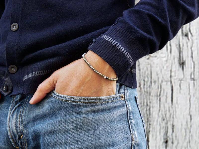 Herrenarmband Aus Pyrit. Unisex Pyrit-Armband. Armband Pyrit-Onyx Und Silber. Stein. Geschenke Für Ihn Herrenarmband Aus Pyrit. Unisex Pyrit-Armband. Armband Pyrit-Onyx Und Silber. Stein. Geschenke Für Ihn von JoyElly