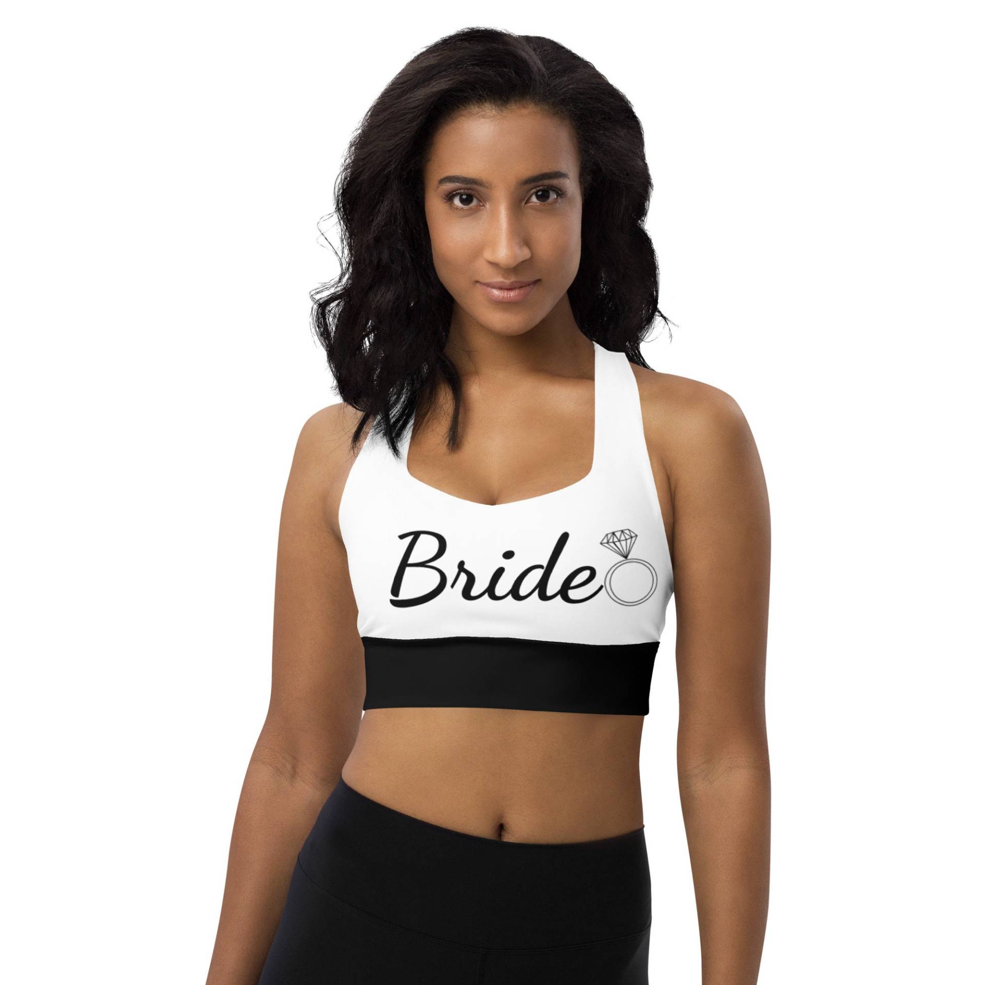 Personalisierte Braut Activewear, Mrs., Honeymoon, Frauen Bh Top, Bralette, Yoga Bh, Crop Sport Wireless von JoyGDesigns