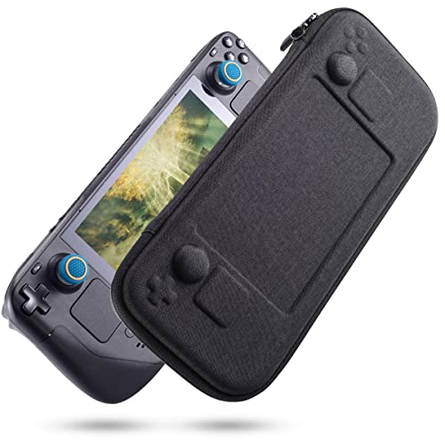 JoyHood Tasche für Steam Deck, Portable Harte Tragetasche Hülle Case für Steam Deck Konsole & Zubehör, Limitierte Edition, Geschenke für Männer - Schwarz (Slim) von JoyHood