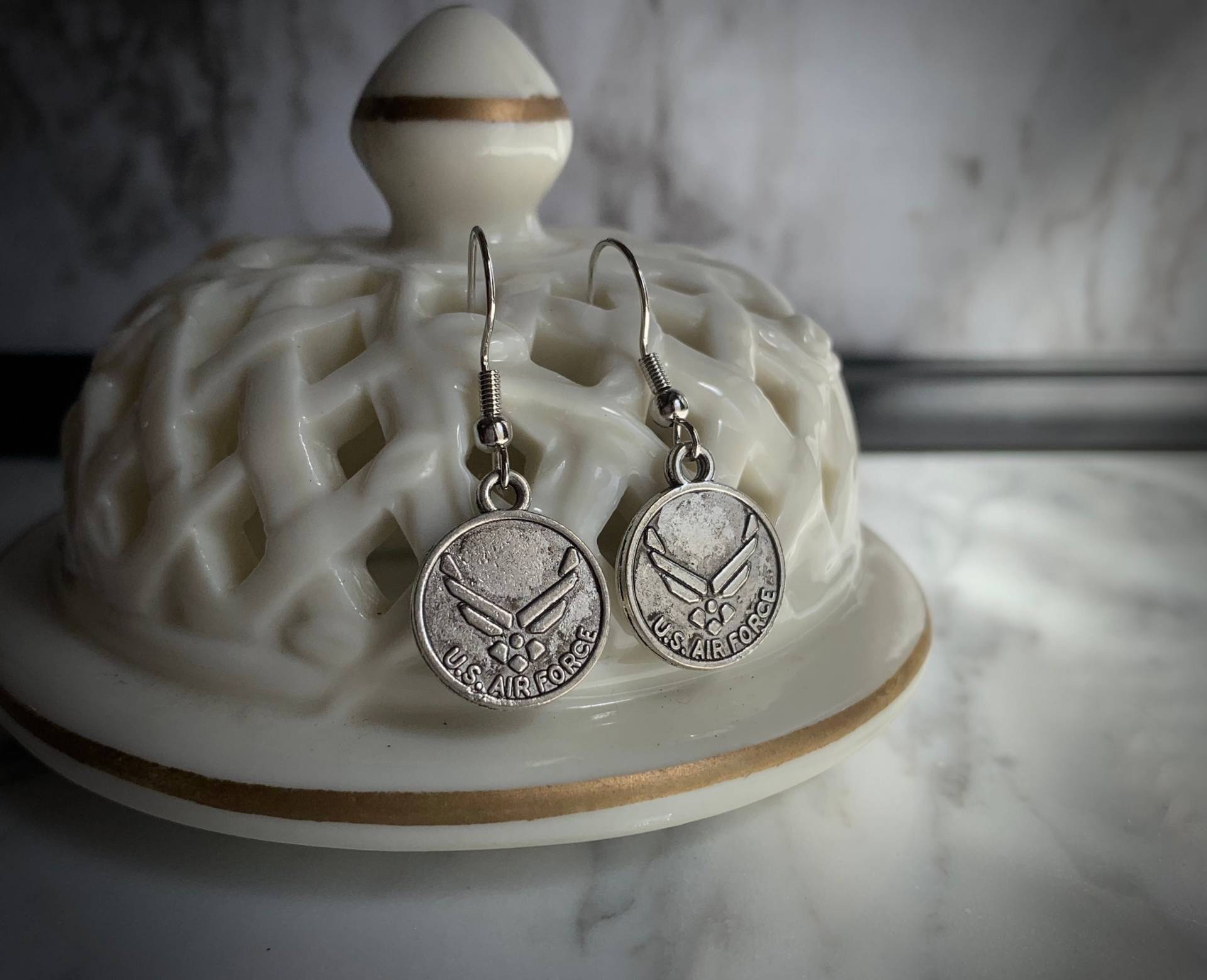 Usaf Charm Ohrringe Der Us Luftwaffe Usaf Charm Ohrringe Der Us Luftwaffe von JoyOfDixieDesigns