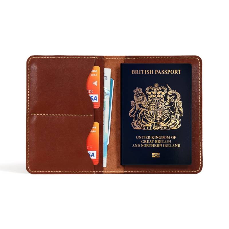 Leder-Passhalter Reisepasshülle Mit Kartenhaltern Reisedokument Brieftasche Leder-Passhalter Reisepasshülle Mit Kartenhaltern Reisedokument Brieftasche von JoyToken