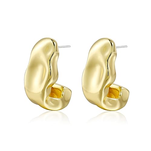 Chunky Gold Statement Geometrische Ohrringe für Frauen Tropfen Baumeln Trendy Vergoldet Minimalistisch Gehämmerte Ohrstecker Unregelmäßige Ohrringe für Frauen Schmuck Geschenk Chunky Gold Statement Geometrische Ohrringe für Frauen Tropfen Baumeln Trendy Vergoldet Minimalistisch Gehämmerte Ohrstecker Unregelmäßige Ohrringe für Frauen Schmuck Geschenk von Joya Love