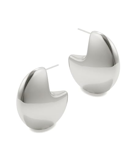 Dicke Klobige Creolen Aus Silber FüR Damen Leichte Hohle Creolen LäUft Nicht An 32MM Dicke Klobige Creolen Aus Silber FüR Damen Leichte Hohle Creolen LäUft Nicht An 32MM von Joya Love
