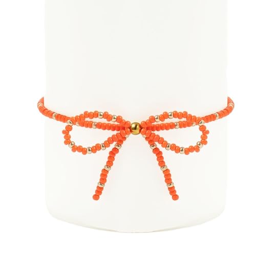 Joya Love Buntes böhmisches elastisches Damenarmband Bowknot Hirseperlenarmband Geschenkschmuck von Joya Love
