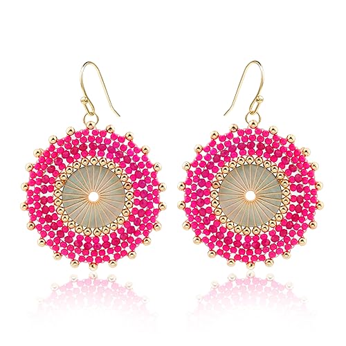 Rosa Perlenohrringe für Frauen Statement Boho Perlenohrringe Leichte Böhmen Tropfenohrringe für Frauen Rosa Perlenohrringe für Frauen Statement Boho Perlenohrringe Leichte Böhmen Tropfenohrringe für Frauen von Joya Love