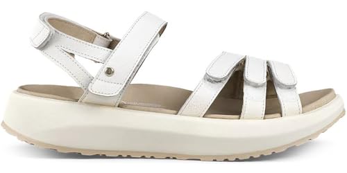 Joya Merida White Sandale, Glattleder, Klettv., Senso-Sohle, Kategorie Emotion JY050A Weiß Gr. 41 von JOYA