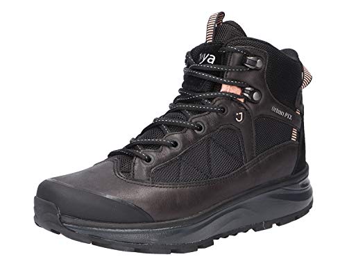 JOYA Montana Boot PTX Black - Damen Wanderstiefel aus gewachstem Nubukleder und Nylontextil - Wasserabweisend - 37 2/3 von JOYA