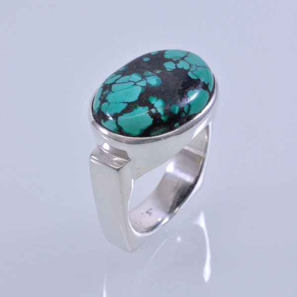 Ring With Turquoise in 925 Silver - Handmade Artisan Jewelry Unique Boho Design Perfect Gift For Her Ring With Turquoise in 925 Silver - Handmade Artisan Jewelry Unique Boho Design Perfect Gift For Her von JoyaJewelsSoul