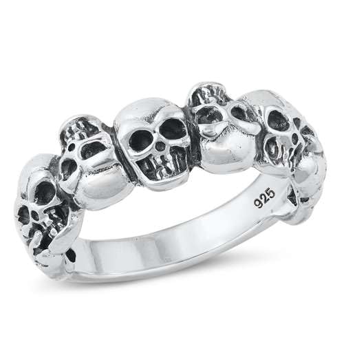 Joyara Totenkopf-Ring aus Sterlingsilber LTDKLRP145215-70 von Joyara