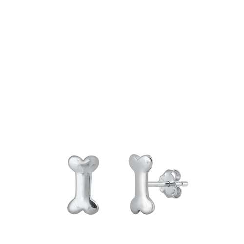 Ohrstecker aus 925er-Sterlingsilber mit Hundeknochen-Motiv von Joyara