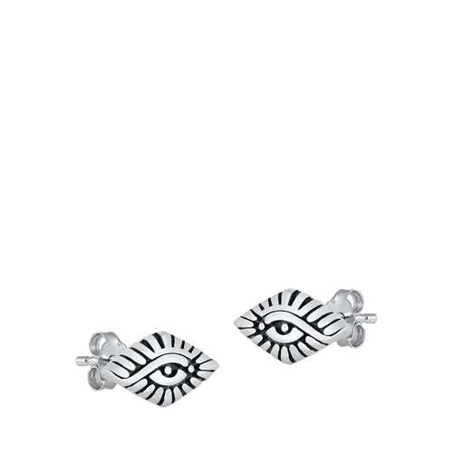 Sterling Silber 925 All Seeing Auge Ohrstecker von Joyara