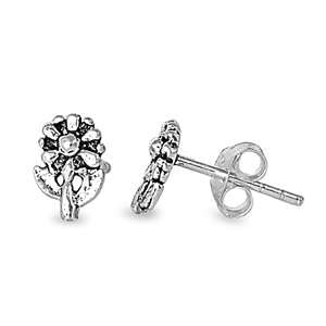 Sterling Silber 925 Blumen Ohrstecker Ohrringe LTDELEP441100 von Joyara