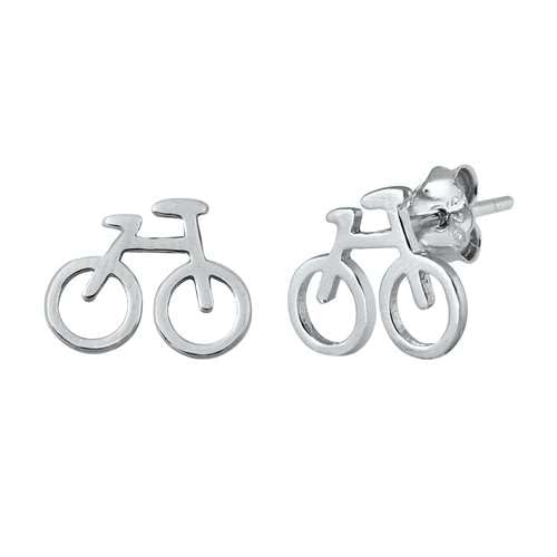 Sterling Silber 925 Fahrrad Ohrstecker Ohrringe LTDELEP441742 von Joyara