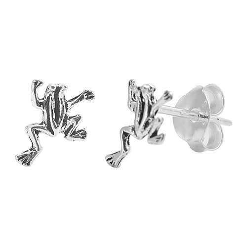 Sterling Silber 925 Frog Ohrstecker Ohrringe Ohrringe LTDELEP441382 von Joyara