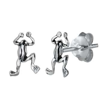 Sterling Silber 925 Frog Ohrstecker Ohrringe Ohrringe LTDELEP441658 von Joyara