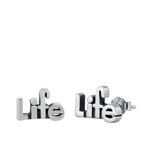 Sterling Silber 925 Life Ohrstecker Ohrringe von Joyara