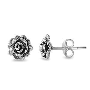 Sterling Silber 925 Rose Ohrstecker Ohrringe LTDELEP441082 von Joyara