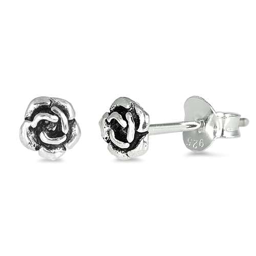 Sterling Silber 925 Rose Ohrstecker Ohrringe LTDELEP441443 von Joyara