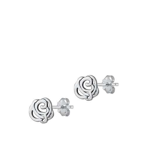 Sterling Silber 925 Rose Ohrstecker Ohrringe LTDELEP442232 von Joyara