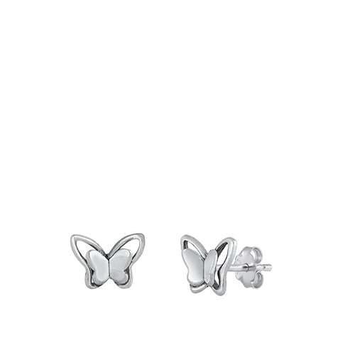 Sterling Silber 925 Schmetterling Ohrstecker Ohrringe LTDELEP442238 von Joyara