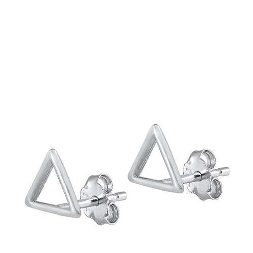 Sterling Silber 925 Triangle Ohrstecker Ohrringe Ohrringe LTDELEP441832 von Joyara