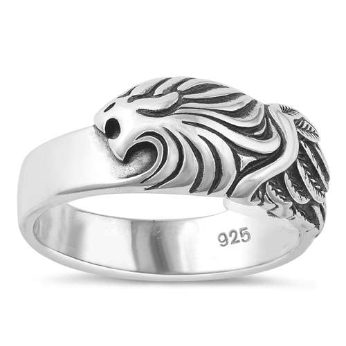 Sterling Silber Adler Ring LTDMXRP144911-60 von Joyara