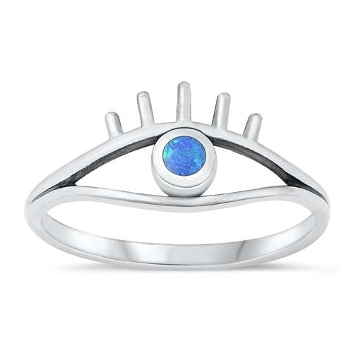 Sterling Silber Blau Opal Ring LTDMXRS131603-BO80 von Joyara