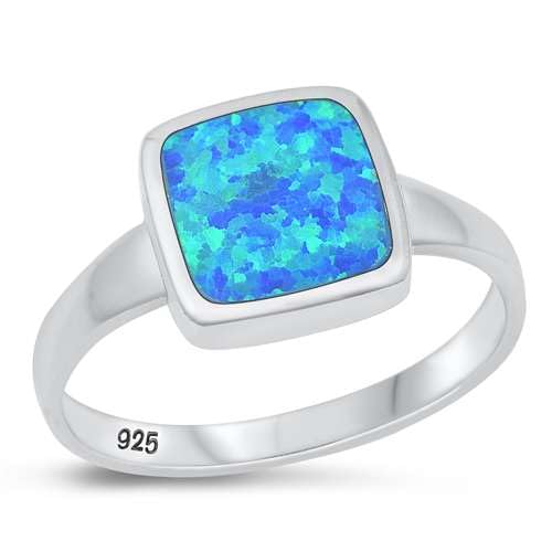 Sterling Silber Blau Opal Ring LTDONRS131556-BO80 von Joyara