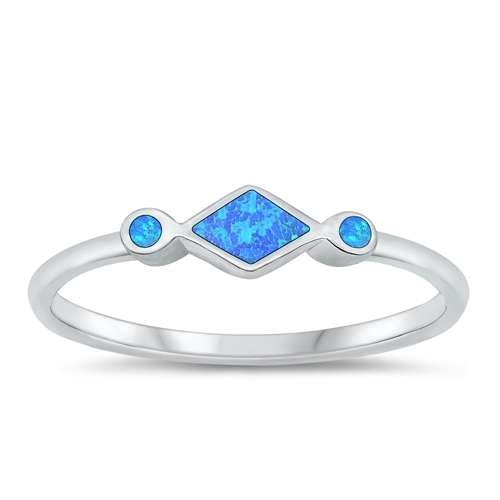 Sterling Silber Blau Opal Ring LTDONRS131607-BO50 von Joyara