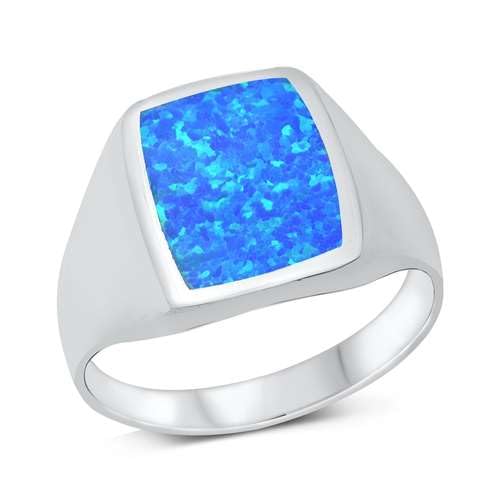 Sterling Silber Blau Opal Ring Z1 LTDONRO150863-BO130 von Joyara