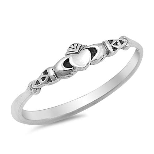 Sterling Silber Claddaugh Ring LTDKLRP142231-110 von Joyara