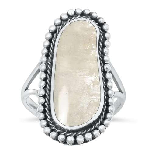 Sterling Silber Mondstein Ring LTDMXRS131671-MS90 von Joyara