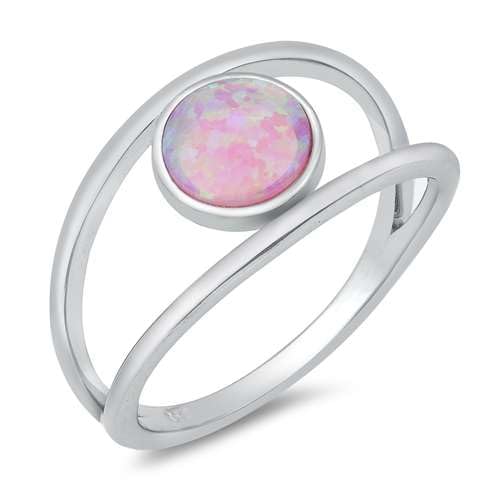 Sterling Silber Rosa Opal Ring LTDONRO150706-PO70 von Joyara