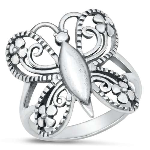 Sterling Silber Schmetterling Ring LTDKLRP145084-110 von Joyara